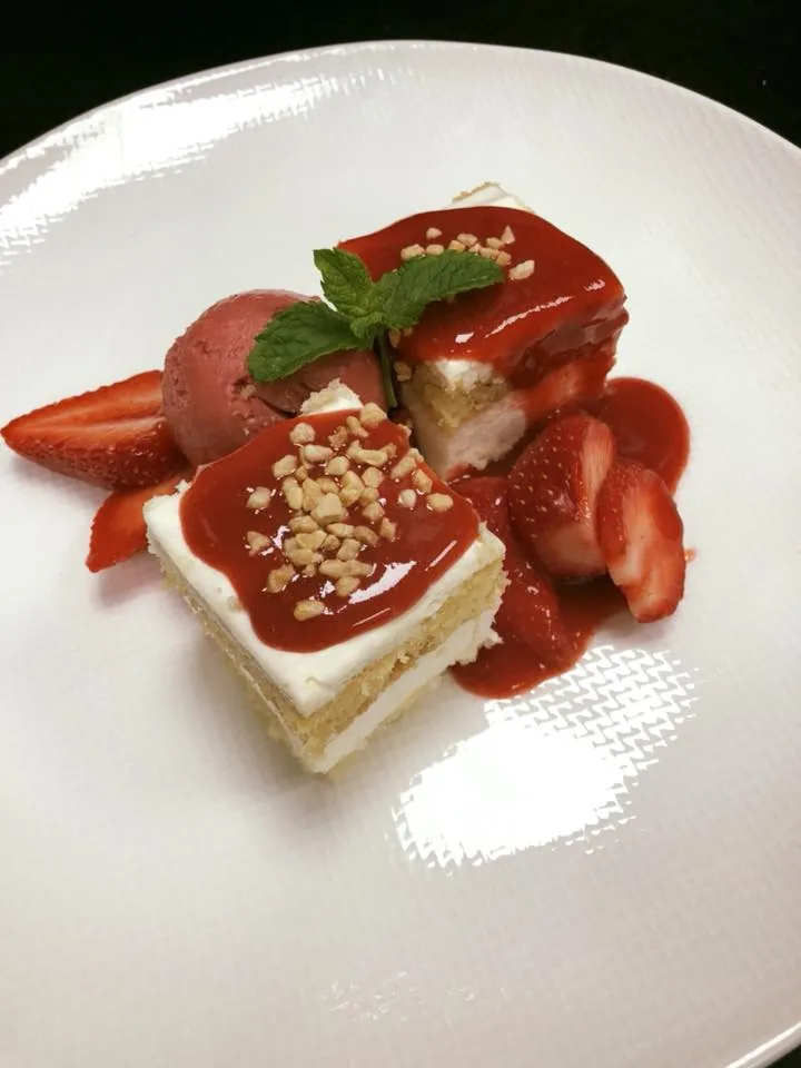 Un dessert aux fraises