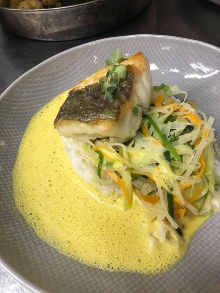 Filet de poisson et sa sauce